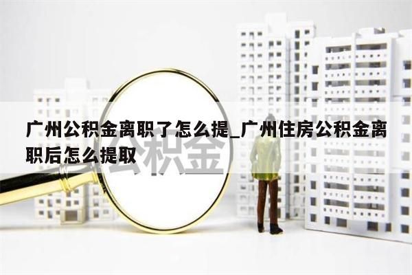 广州公积金离职了怎么提_广州住房公积金离职后怎么提取